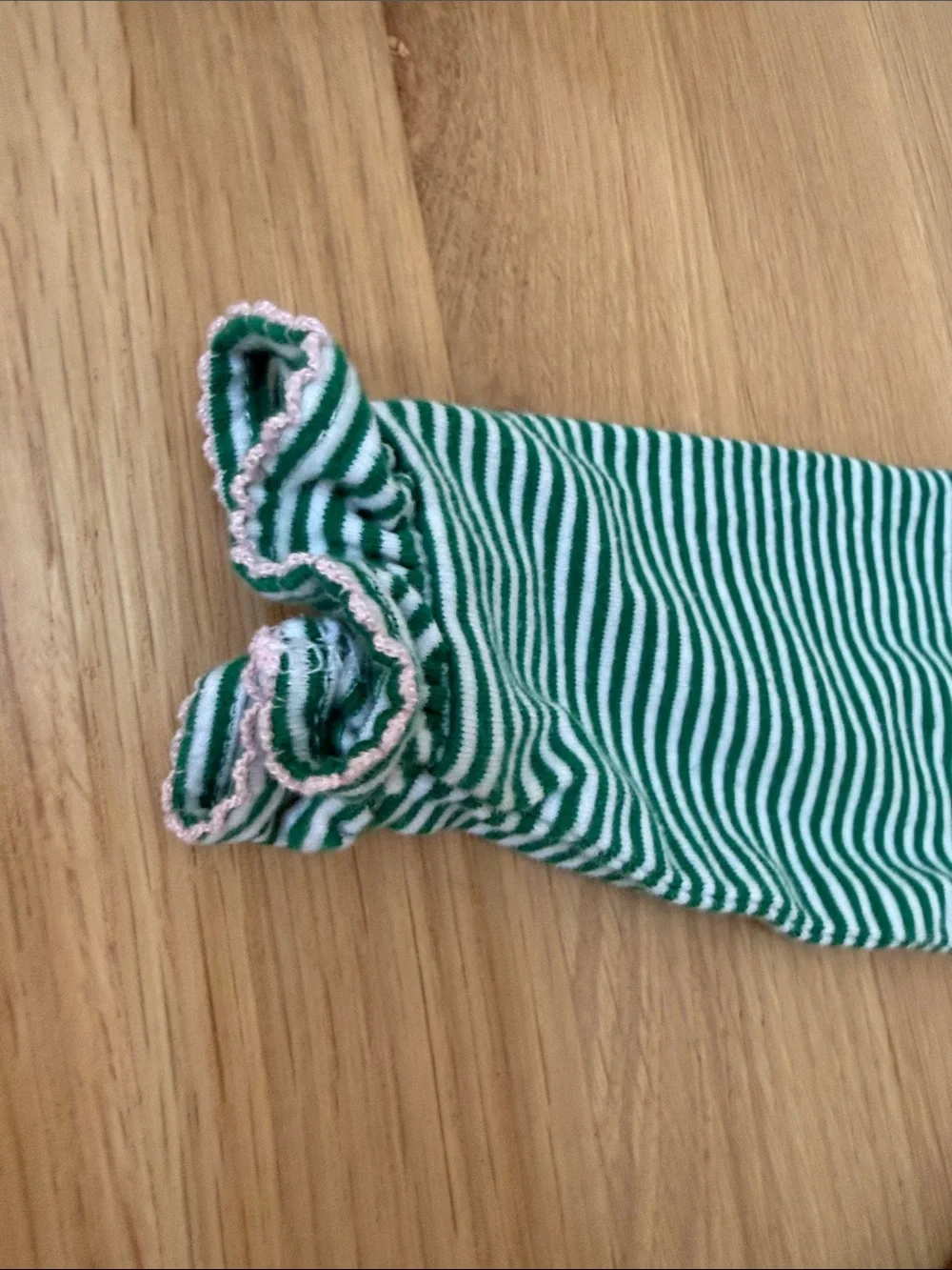 Green Striped Girls' Tunic and Leggings Matching Set